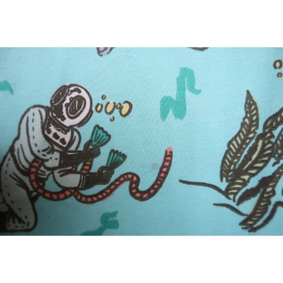 LULAROE - GRACIE - DEEP SEA DIVER DIVING SHORT SLEEVE HI-LO TUNIC TOP - SIZE 8 - Picture 5 of 9